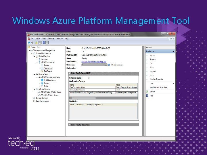 Windows Azure Platform Management Tool 