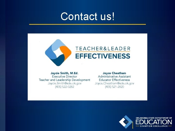 Contact us! 