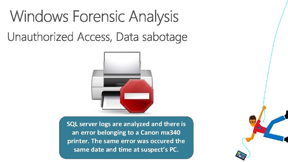SQL server logs are analyzed and there is an error belonging to a Canon SQL server logs are analyzed and there is an error belonging to a Canon