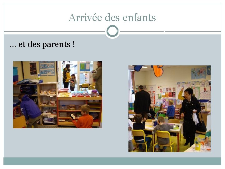 Arrivée des enfants … et des parents ! 