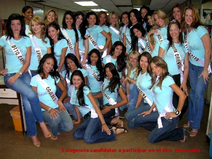 Escogencia candidatas a participar en el Miss Venezuela 