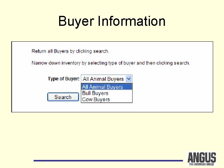 Buyer Information 