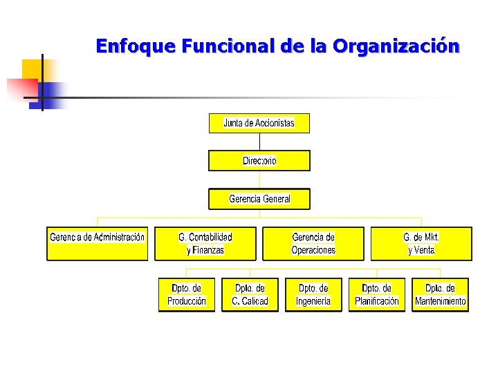 Enfoque Funcional de la Organización 