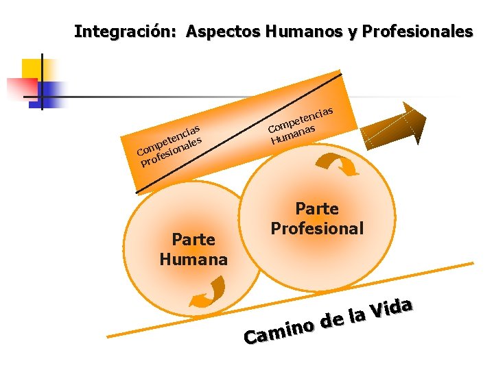 Integración: Aspectos Humanos y Profesionales ias s cia n e pet nales m Co