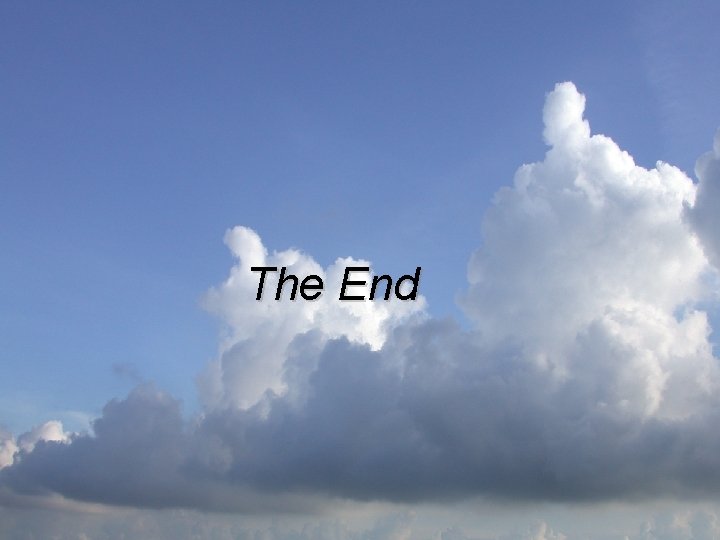 The End 