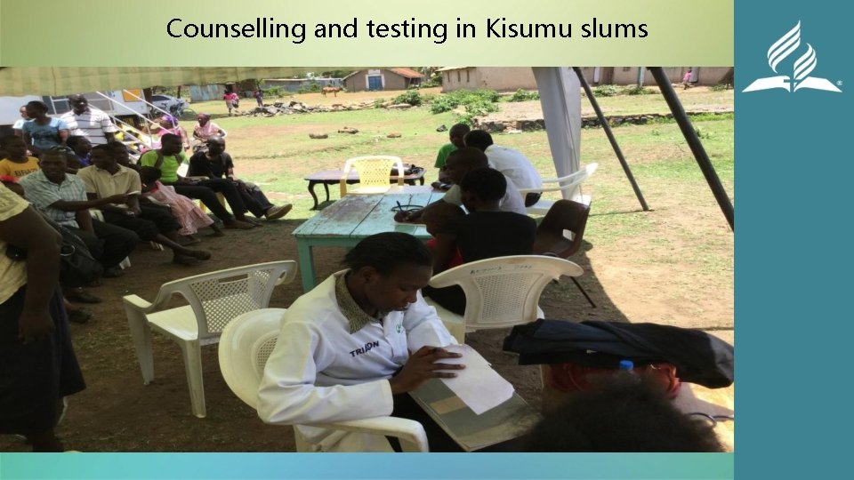 Counselling and testing in Kisumu slums 