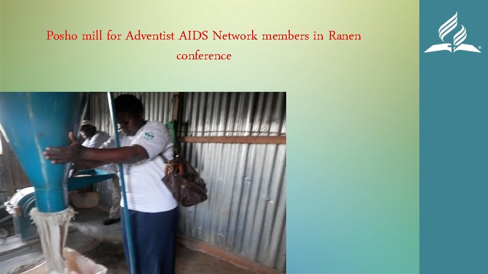 Posho mill for Adventist AIDS Network members in Ranen conference 