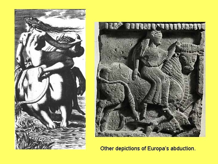Other depictions of Europa’s abduction. 