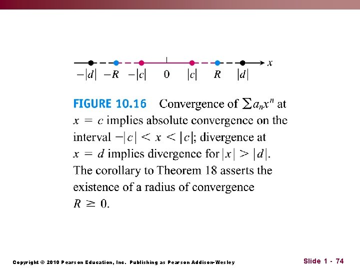 Copyright © 2010 Pearson Education, Inc. Publishing as Pearson Addison-Wesley Slide 1 - 74