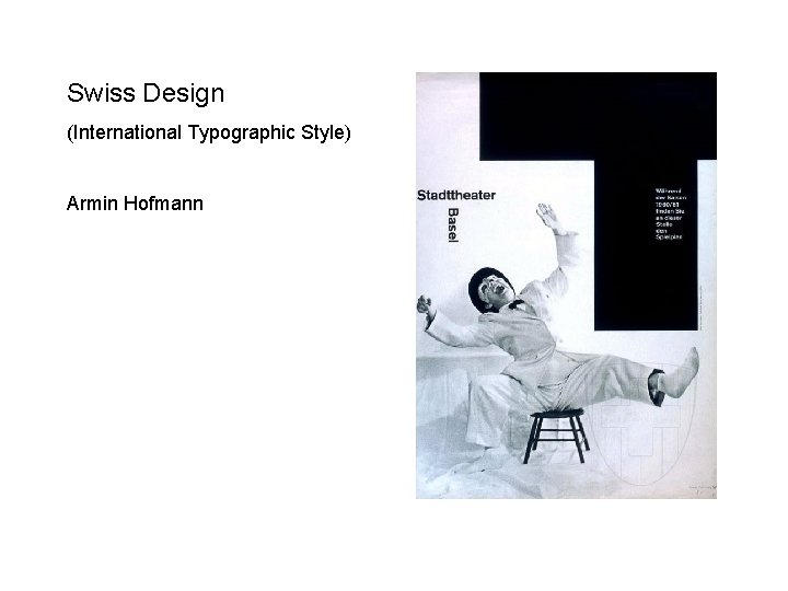 Swiss Design (International Typographic Style) Armin Hofmann 