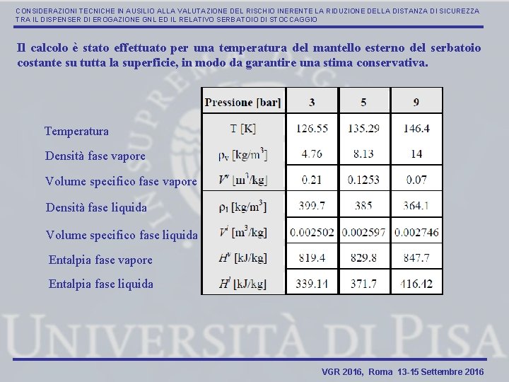 CONSIDERAZIONI TECNICHE IN AUSILIO ALLA VALUTAZIONE DEL RISCHIO INERENTE LA RIDUZIONE DELLA DISTANZA DI