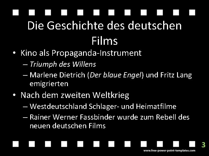 Die Geschichte des deutschen Films • Kino als Propaganda-Instrument – Triumph des Willens –
