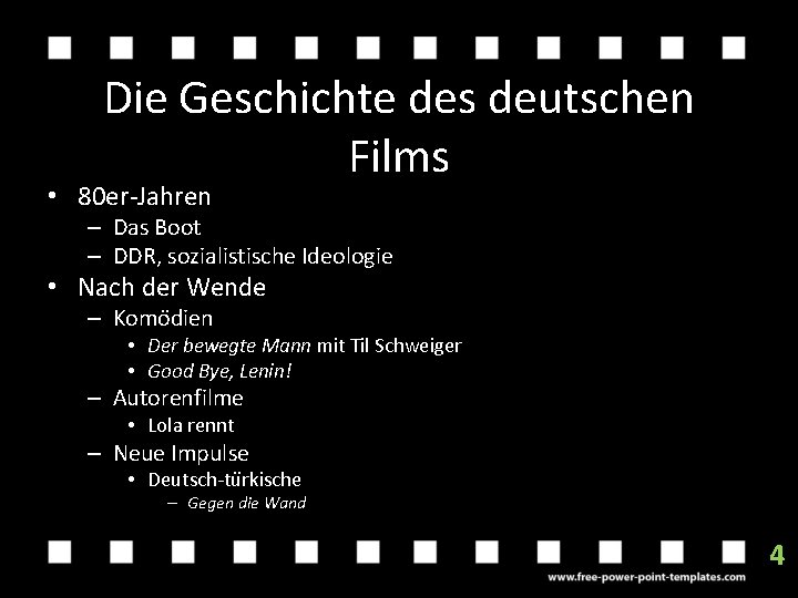 Die Geschichte des deutschen Films • 80 er-Jahren – Das Boot – DDR, sozialistische