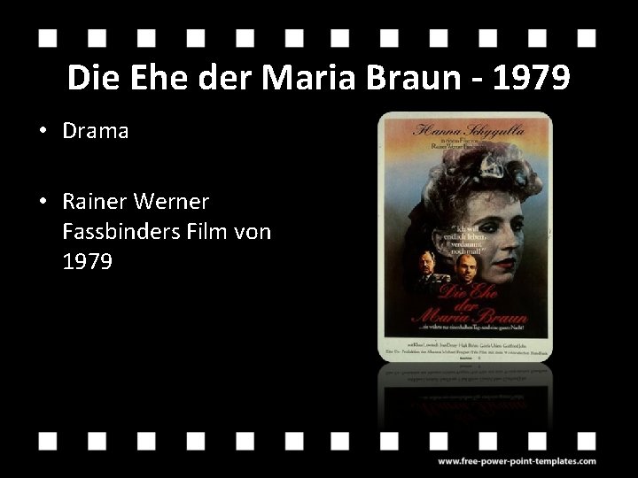 Die Ehe der Maria Braun - 1979 • Drama • Rainer Werner Fassbinders Film