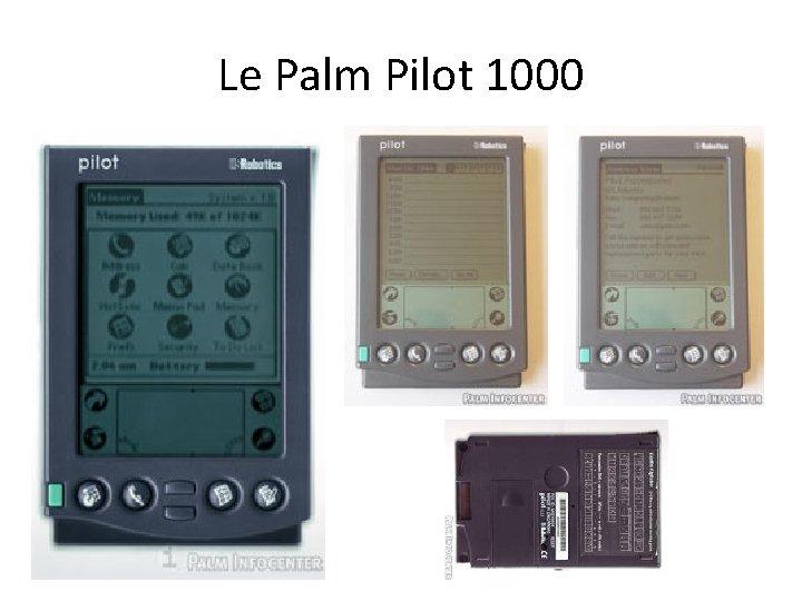 Le Palm Pilot 1000 