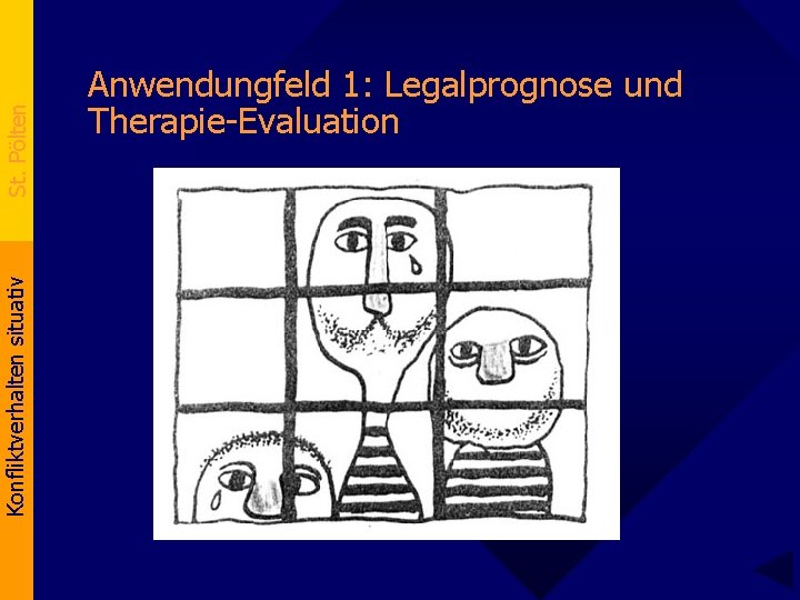 St. Pölten Konfliktverhalten situativ Anwendungfeld 1: Legalprognose und Therapie-Evaluation 