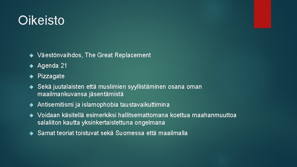 Oikeisto Väestönvaihdos, The Great Replacement Agenda 21 Pizzagate Sekä juutalaisten että muslimien syyllistäminen osana