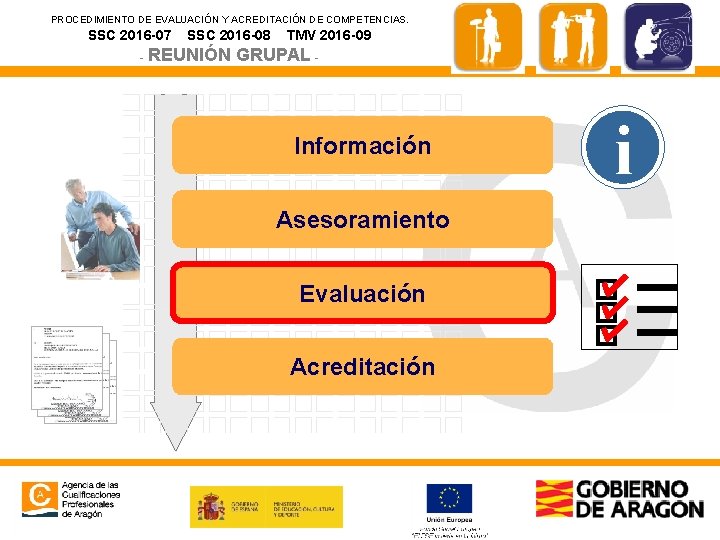 PROCEDIMIENTO DE EVALUACIÓN Y ACREDITACIÓN DE COMPETENCIAS. SSC 2016 -07 SSC 2016 -08 -