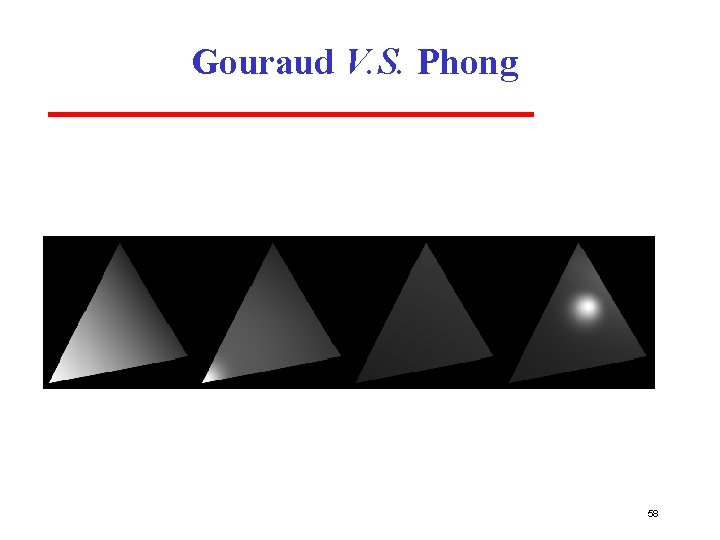 Gouraud V. S. Phong 58 