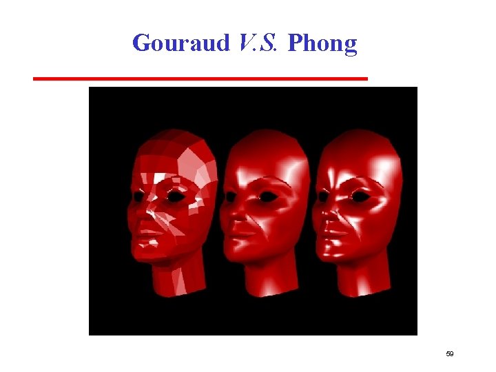 Gouraud V. S. Phong 59 