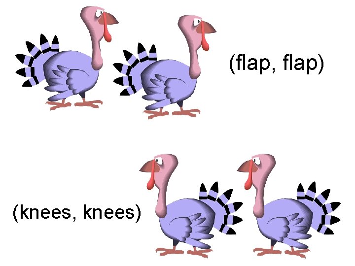 (flap, flap) (knees, knees) 