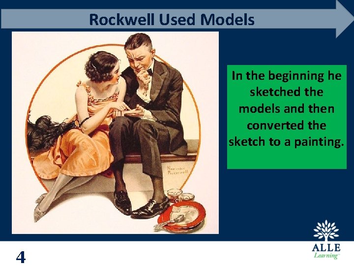 Rockwell Used Models In the beginning he sketched the models and then converted the