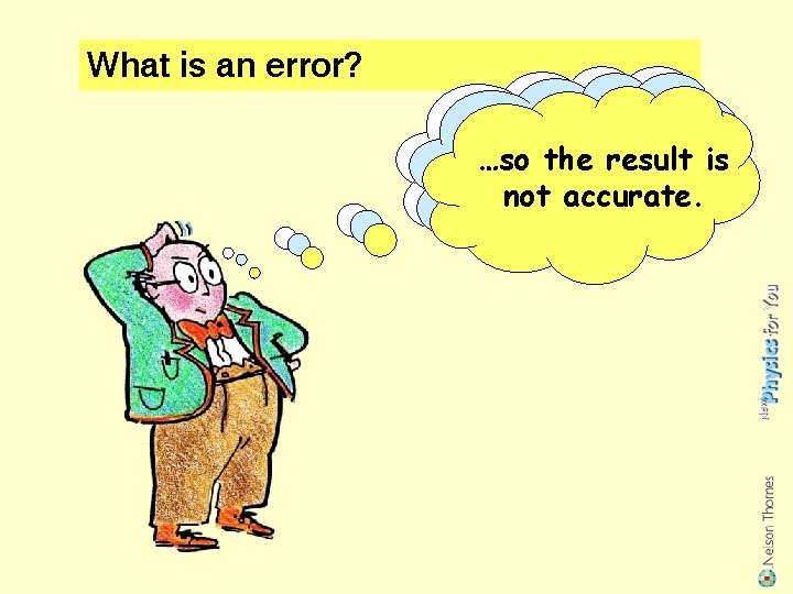 Seeing Error Teachers Notes This sequence of slides is designed