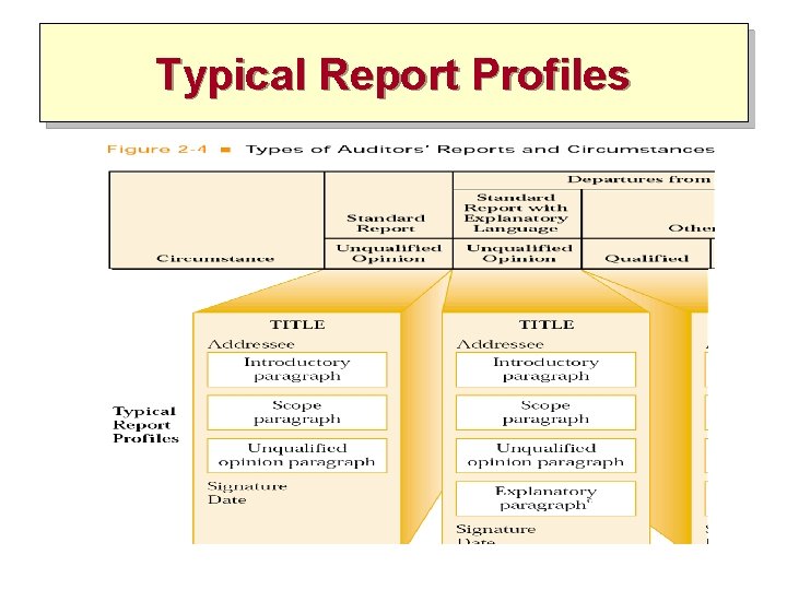 Typical Report Profiles Typical Report Profiles