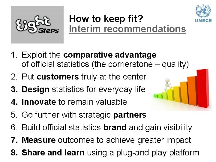 How to keep fit? Interim recommendations 1. Exploit the comparative advantage of official statistics How to keep fit? Interim recommendations 1. Exploit the comparative advantage of official statistics