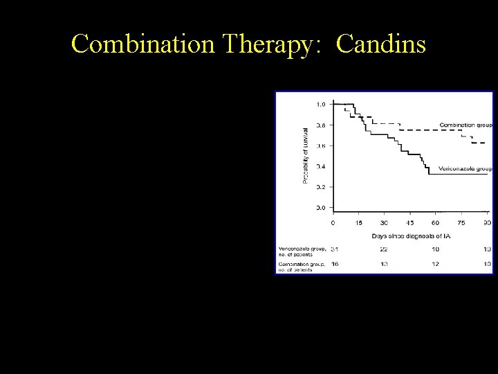 Combination Therapy: Candins • In vitro – Most interactions show synergy / additive effects