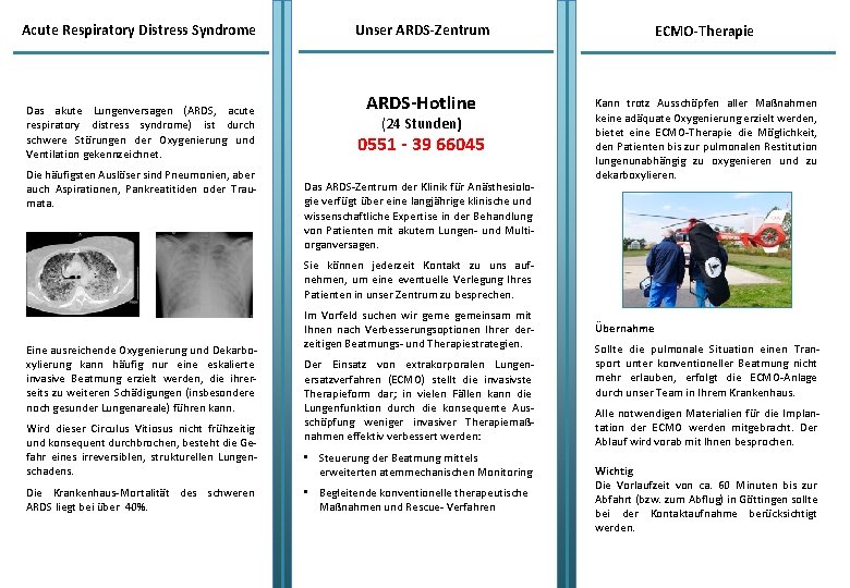 Acute Respiratory Distress Syndrome Das akute Lungenversagen (ARDS, acute respiratory distress syndrome) ist durch