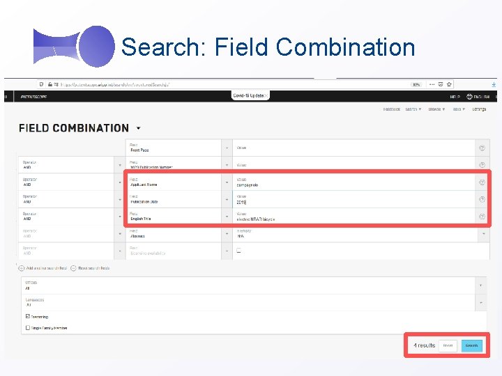  Search: Field Combination 