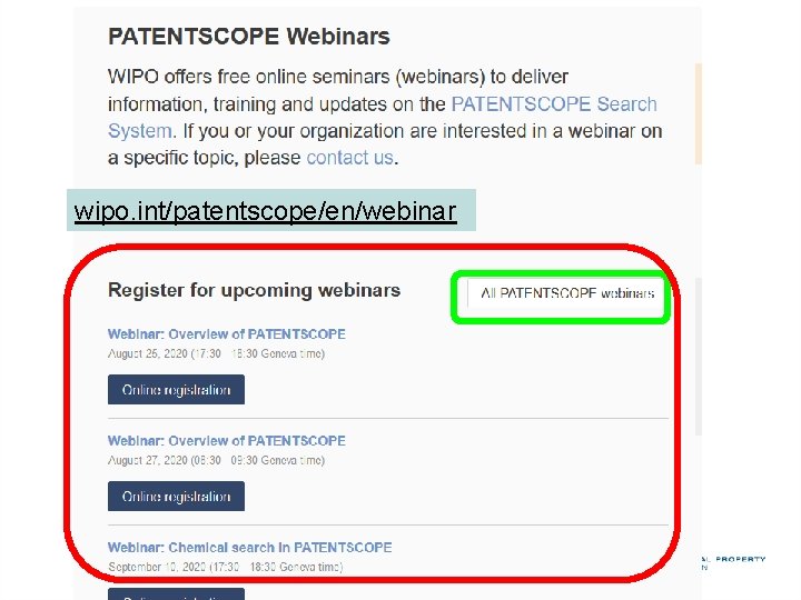 wipo. int/patentscope/en/webinar 