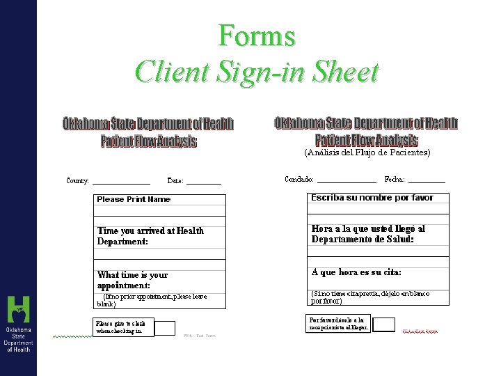 Forms Client Sign-in Sheet 