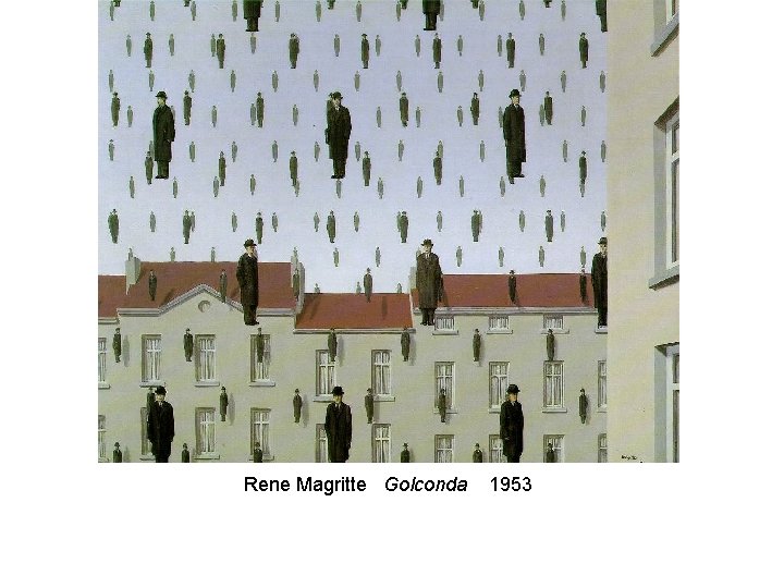Rene Magritte Golconda 1953 