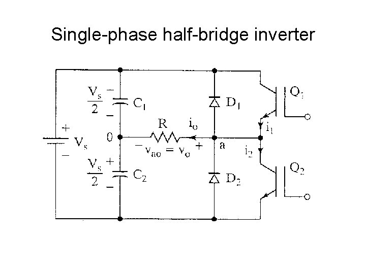 Single-phase half-bridge inverter 