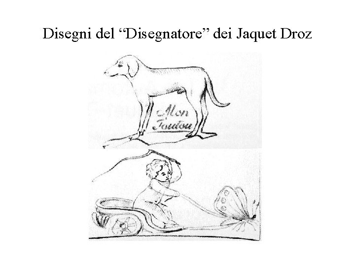 Disegni del “Disegnatore” dei Jaquet Droz 