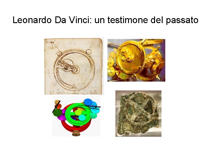 Leonardo Da Vinci: un testimone del passato 