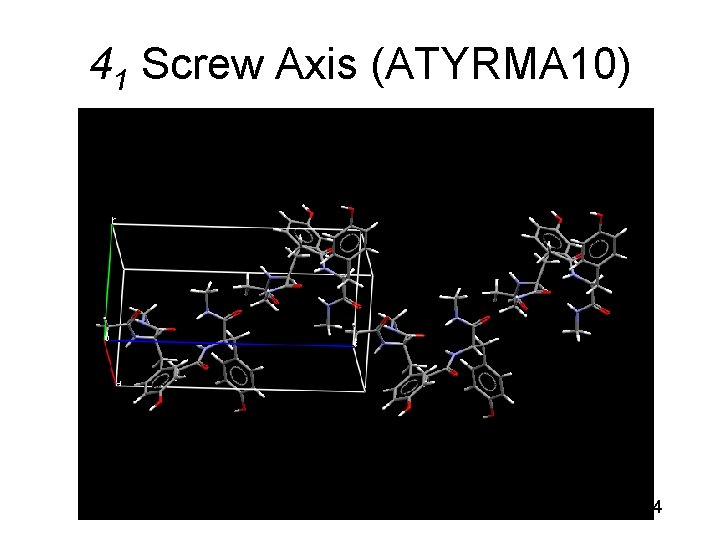 41 Screw Axis (ATYRMA 10) 44 