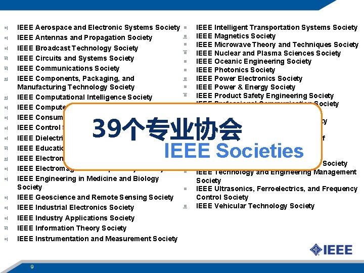 IEEE Aerospace and Electronic Systems Society IEEE Antennas and Propagation Society IEEE Broadcast Technology