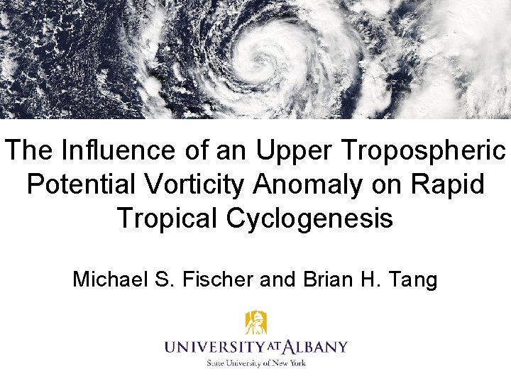The Influence of an Upper Tropospheric Potential Vorticity
