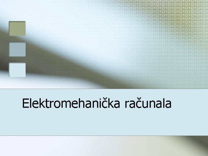 Elektromehanička računala 