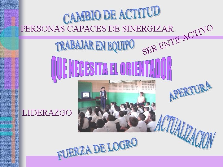 PERSONAS CAPACES DE SINERGIZAR SER LIDERAZGO E T N E A O V I