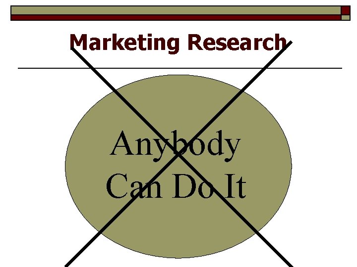 Marketing Research Anybody Can Do It 