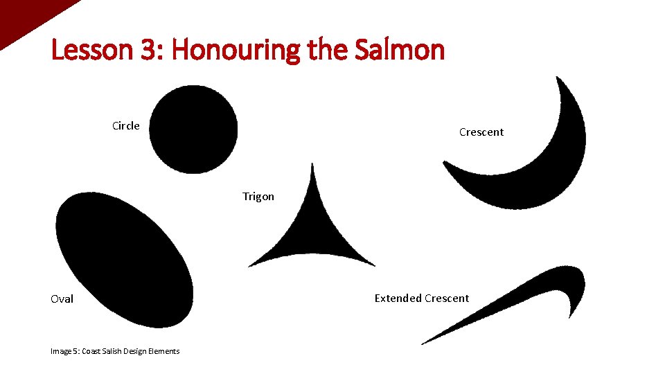 Lesson 3: Honouring the Salmon Circle Crescent Trigon Oval Image 5: Coast Salish Design