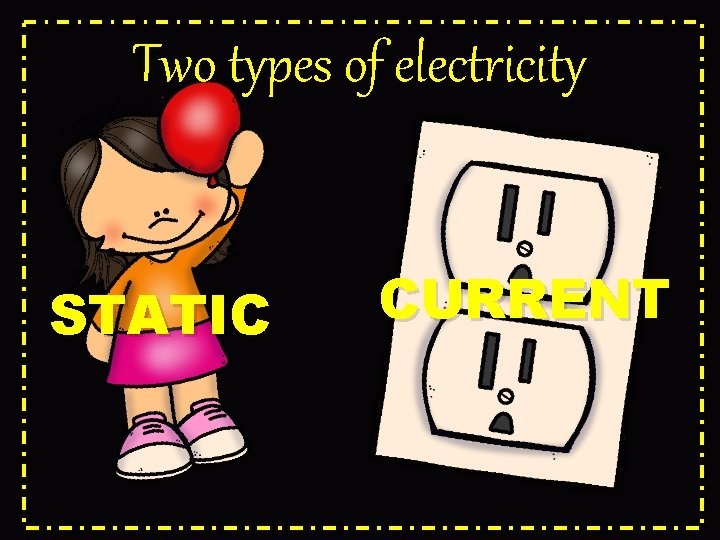Two types of electricity STATIC CURRENT 