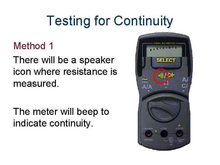 Using a Multimeter Part 1 What is a