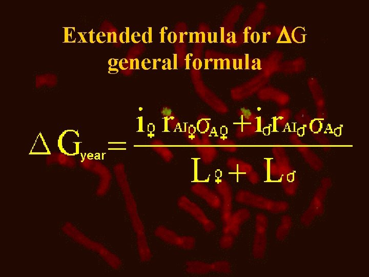 Extended formula for G general formula 