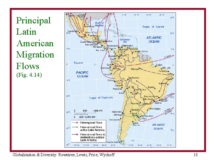 Principal Latin American Migration Flows (Fig. 4. 14) Globalization & Diversity: Rowntree, Lewis, Price,