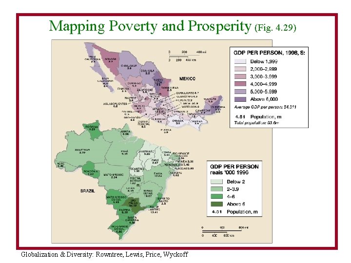 Mapping Poverty and Prosperity (Fig. 4. 29) Globalization & Diversity: Rowntree, Lewis, Price, Wyckoff